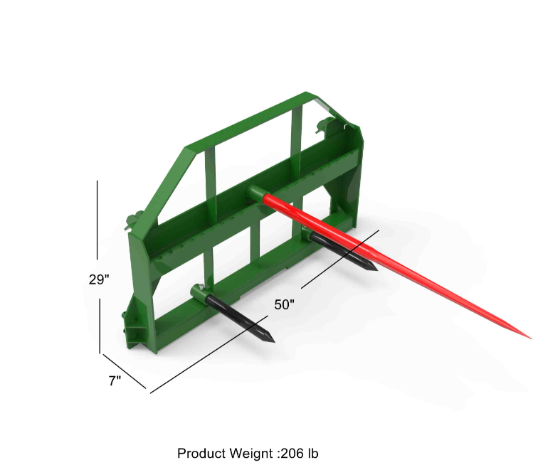 New Prooduct: Hay Frame Attachment 4500lb Capacity Fits John Deere Tractors