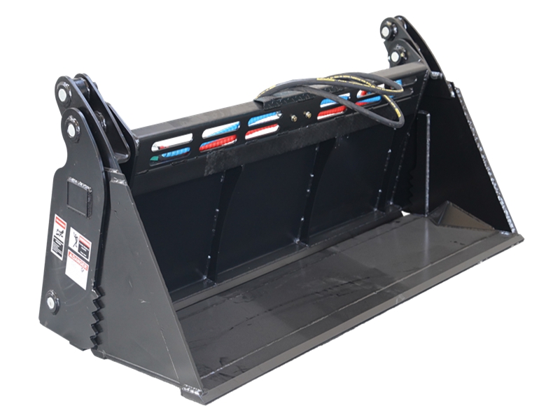 Skid Steer lavprofil forlenget bunnbøtte