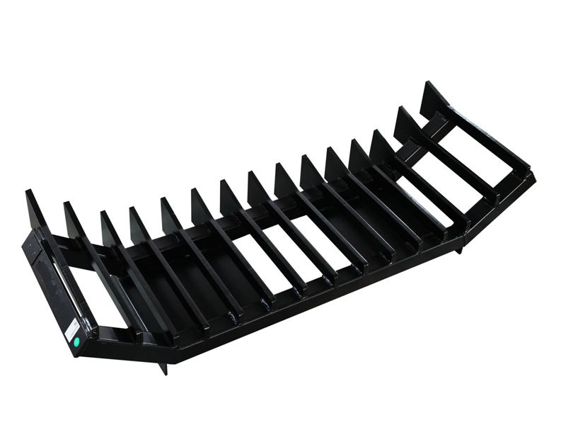 Heavy Duty Skid Steer Push Stick Rake Vedlegg