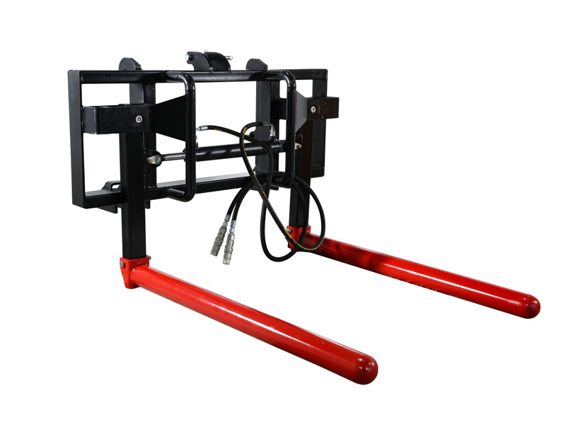 Hydraulisk enkelt rund- eller firkantballeløfter